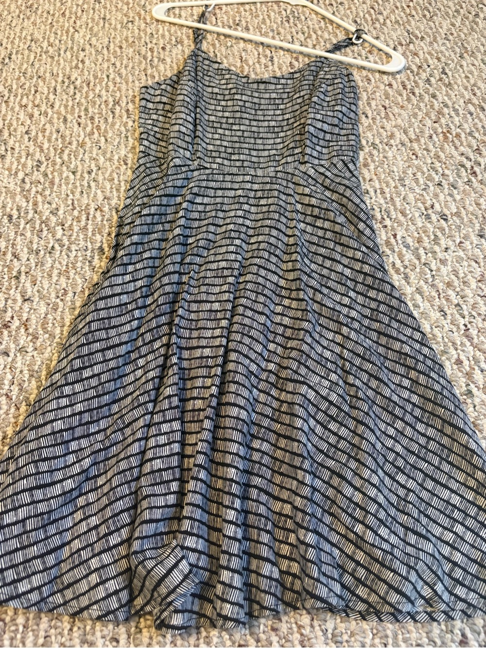 Old Navy black and white striped dress